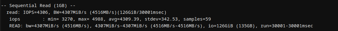 Bluehost Hermes Agent sequential disk read benchmark results