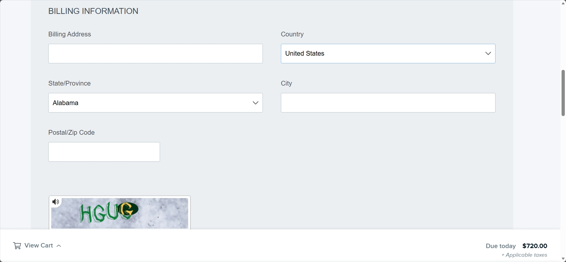 DreamHost account setup options
