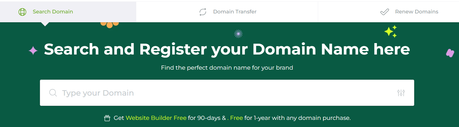 CrazyDomains UK domain search results and suggested options
