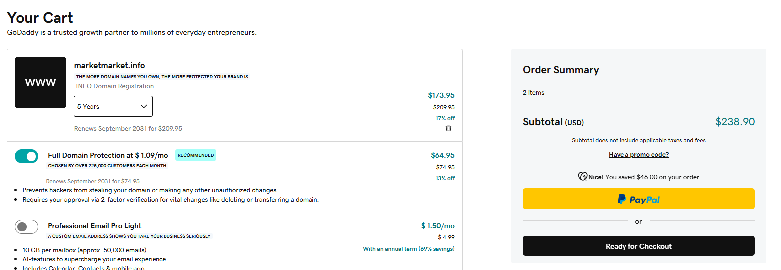 GoDaddy 90-Cent domain Promo Codes