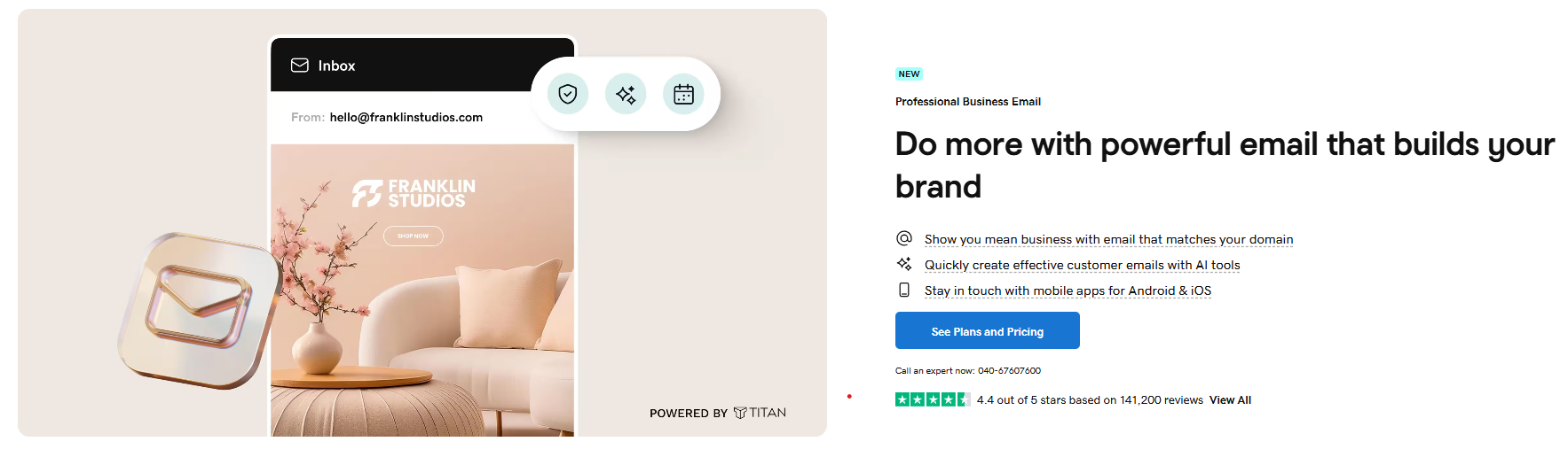 GoDaddy Email and Microsoft 365 plan options