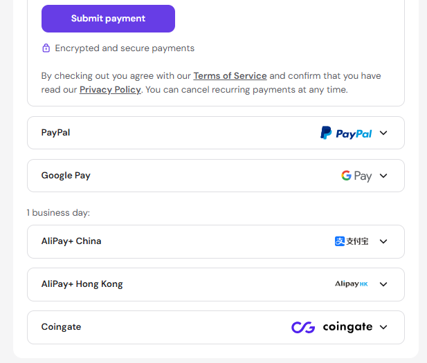 Hostinger AI Website Builder payment and order completion