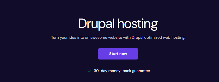 Hostinger Drupal Hosting Page