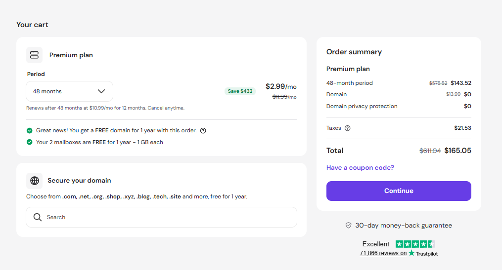 Hostinger Drupal Hosting Coupon Code Field