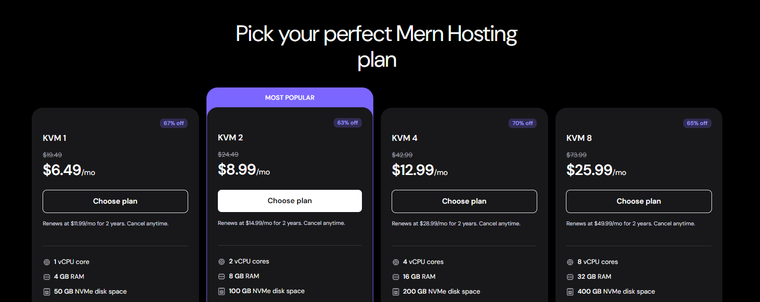 Hostinger MERN Hosting Coupon