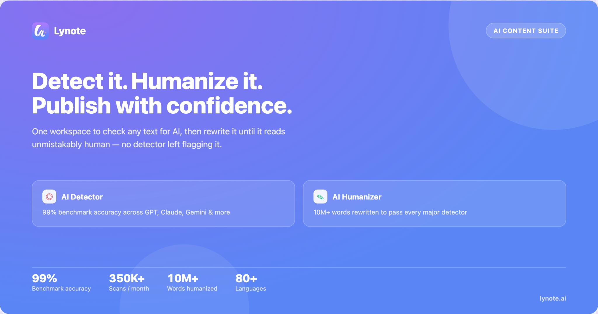 screenshot of Lynote website
