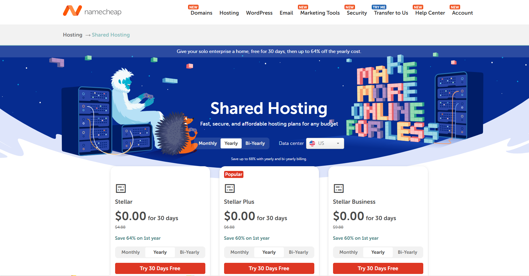 Namecheap Pricing
