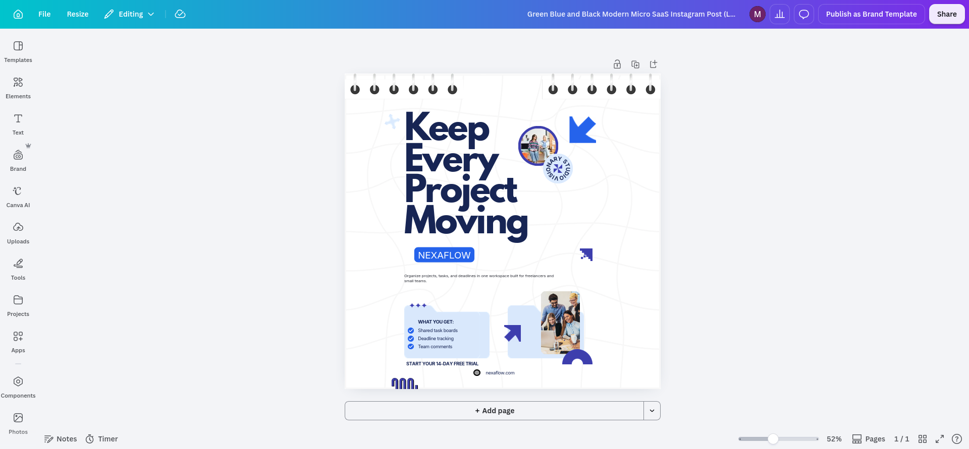 Wider LinkedIn-style resized copy of the NexaFlow design, opened in under 30 seconds and retaining the same brand treatment and content hierarchy.