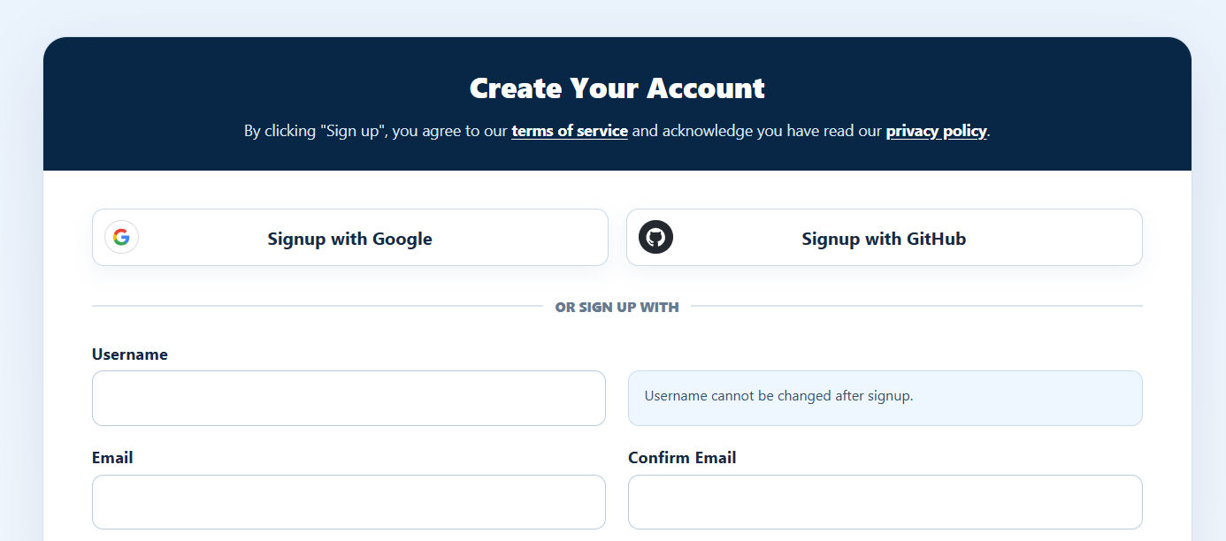 SmarterASP.NET Continue Registration and account login page