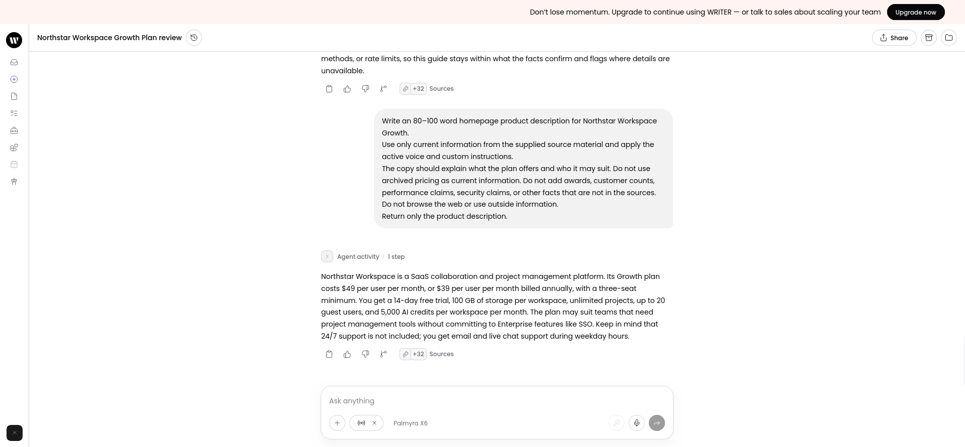 B04 homepage-description first draft that stayed within the word limit but used one long paragraph.